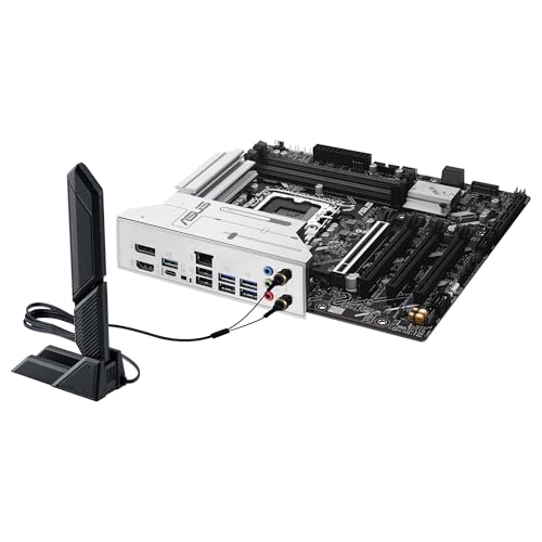ASUS Prime Z890M-PLUS WiFi - Placa Base mATX, 10+1+2+1 (80 A) etapas de Potencia, PCIe 5.0 Compatible con GPU de última generación, Puerto USB Tipo-C a 20 Gbps, 3 Ranuras M.2, Wi-Fi 7, Q-Antenna