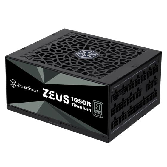SilverStone Technology Zeus 1650R Titanium, 80 PLUS-Titanium-1650-W-ATX-3.1- und vollständig modulares PCIe-5-ATX-Netzteil, SST-ZU1650R-TM
