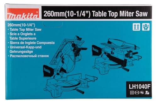 Makita LH1040F - Ingletadora Con Mesa Y Luz 1650W 4800 Rpm Disco 260 Mm 14 Kg