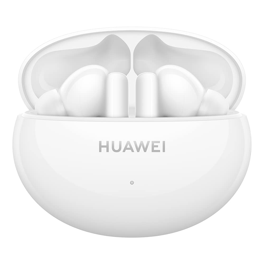 HUAWEI FreeBuds 5i Auriculares Inalámbricos, iOS y Android y Windows, Bluetooth 5.2, Control Deslizar, Hi-Res Audio, 3 Modos ANC, 28 Horas de Batería, IP54, Doble Conexión, Blanco