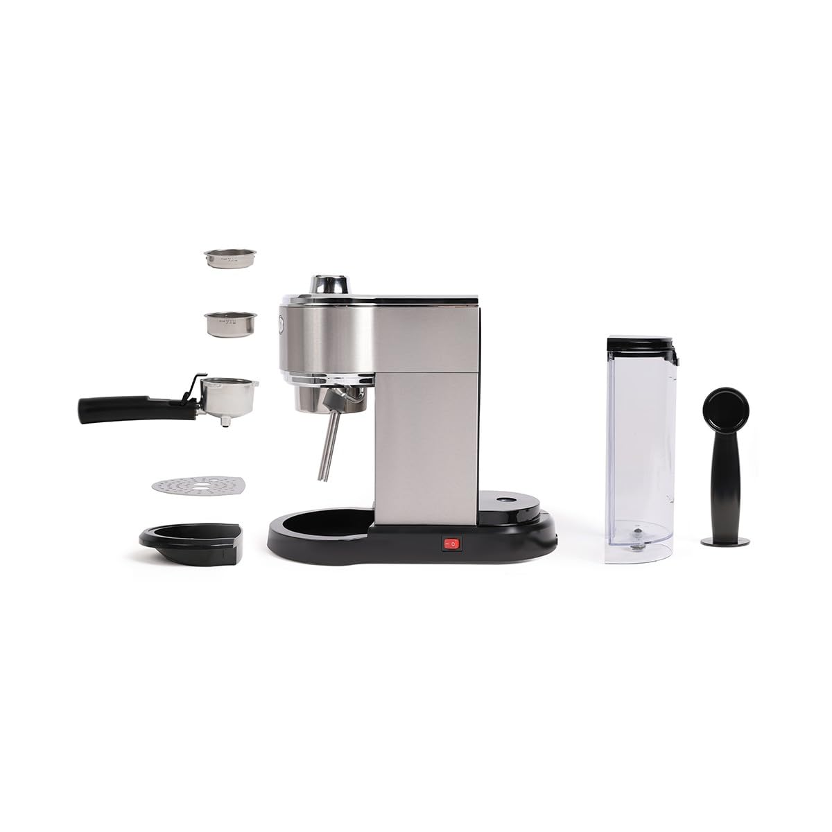 Livoo - Cafetera espresso DOD186-1350W, depósito 1L, 15 bares, compatible con cápsulas ESE, percolador café molido