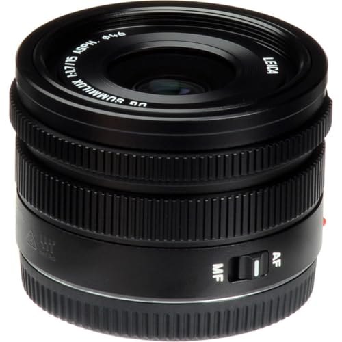 Panasonic Lumix G Objetivo Leica DG Summilux, 15 mm, f1.7 ASPH., Profesional sin Espejo Micro Cuatro Tercios, h-x015 (EE. UU.), Color Negro