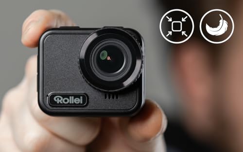Rollei Actioncam 9s Cube: Brillante acción 4K, Resistente al Agua hasta 21 m, diseño Mini, Pantalla táctil y estabilización de Imagen para la Mejor Aventura