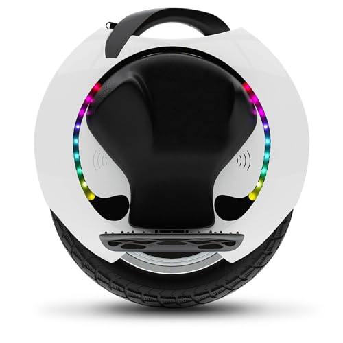 KINGSONG Monociclo Eléctrico KS-16S, Adulto, Blanco, Motor 1200W, Alcance hasta 75km, Restringido 35km/h, Neumático Inflable 18”, Altavoz y Bluetooth