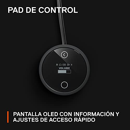 SteelSeries Arena 9 - Altavoces gaming 5.1 – Sonido envolvente USB 5.1 – Altavoces traseros inalámbricos – Diseño de altavoces de 2 vías – Subwoofer – Iluminación RGB reactiva – USB, Bluetooth