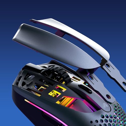 Glorious Gaming Model O 2 Wireless Ratón gaming inalámbrico - Híbrido 2,4 GHz y Bluetooth, 68g superligero, gran batería, sensor PPP 26K, RGB, ambidiestro, 6 botones, deslizadores de PTFE - Negro