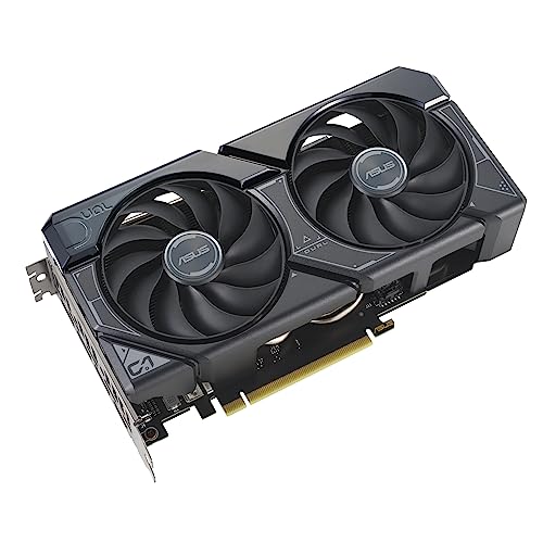 ASUS Dual GeForce RTX 4060 OC Edition 8GB GDDR6 Tarjeta Gráfica, PCIe 4.0, 8GB GDDR6, DLSS 3, HDMI 2.1a, DisplayPort 1.4a, Diseño de 2,5 Ranuras, Ventiladores Axial-Tech, Tecnología 0dB