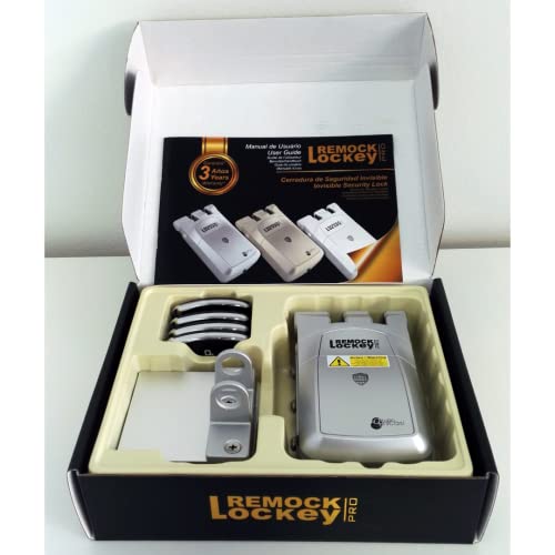 REMOCK RLP4S Cerradura de Seguridad Invisible con 4 mandos, 3 W, 3 V, Plata