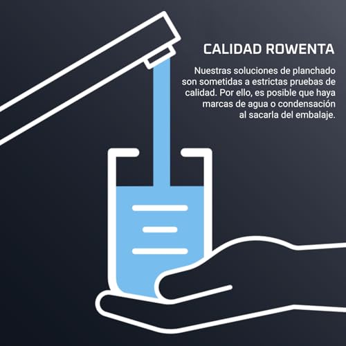 Rowenta Silence Pro -Centro de planchado, autonomía ilimitada, 8 bares, golpe vapor 600 g/min, suela Microsteam, función ECO y depósito cal, 1.3 litros, Color Negro Y Gris DG9248