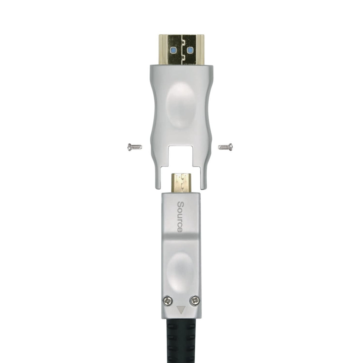 AISENS A148-0512 Cable HDMI V2.0 AOC desmontable premium alta velocidad/HEC 4K@60Hz 4:4:4 18Gbps, A/M-D/A/M, negro, 30m