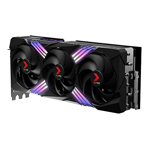 PNY GEFORCE RTX 4070Ti 12GB XLR8 Gaming Verto Epic-X RGB DLSS 3 Triple Ventilador Tarjeta gráfica,Black