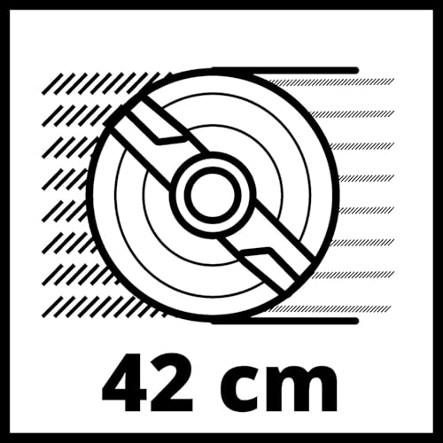 Einhell GC-EM 1536 - Cortacésped eléctrico (1500 W, altura de corte 5 niveles | 25-65 mm , ancho de corte 36 cm, hasta 600m² de jardín, 38L de capacidad de bolsa)