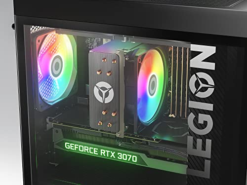 Lenovo Legion T5 Gen 7 - Ordenador de Sobremesa Gaming (Intel Core i7-12700F, 1TB SSD, RAM 16GB, NVIDIA GeForce RTX 3070-8GB, Sin Sistema Operativo) Negro - Teclado QWERTY Español