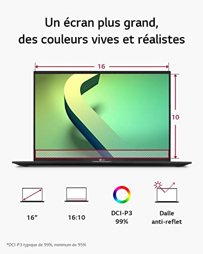 LG Notebook 16Z90Q-G.AA56F 16" 512 GB 16 GB RAM AZERTY AZERTY