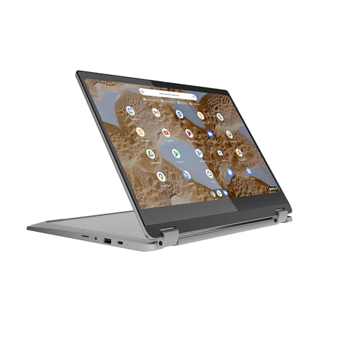 LENOVO Ordenador portátil Convertible Chromebook IdeaPad Flex 3, Pantalla Full HD de 15,6 Pulgadas, Intel Celeron N4500, 8 GB de RAM, 128 GB eMMC, gráficos Intel UHD, Chrome OS | QWERTZ | Gris | 3