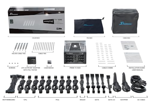 Fuente de Alimentación SeaSonic PRIME-TX-1600-ATX30 6 W 125 W 80 Plus Titanium