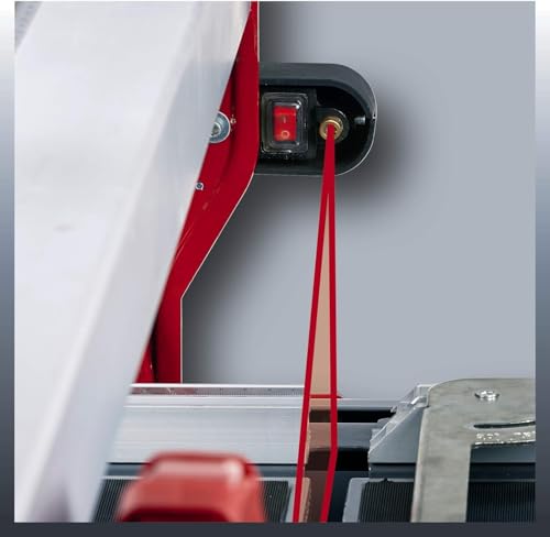 Einhell 4301220 - Mesa de corte ceramico refrigerada por agua TE-TC 920 UL Expert, 900 W, 240 V, disco de diamante 200 x 25,4 mm, rojo