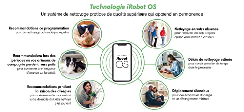 iRobot Roomba Combo i8 Robot Aspirador y Friegasuelos 2 en 1 Cepillos Goma antienredos Ideal Mascotas Mapeo avanzado y selección Zonas Navegación Inteligente Recarga y reanuda Control por Voz y App.