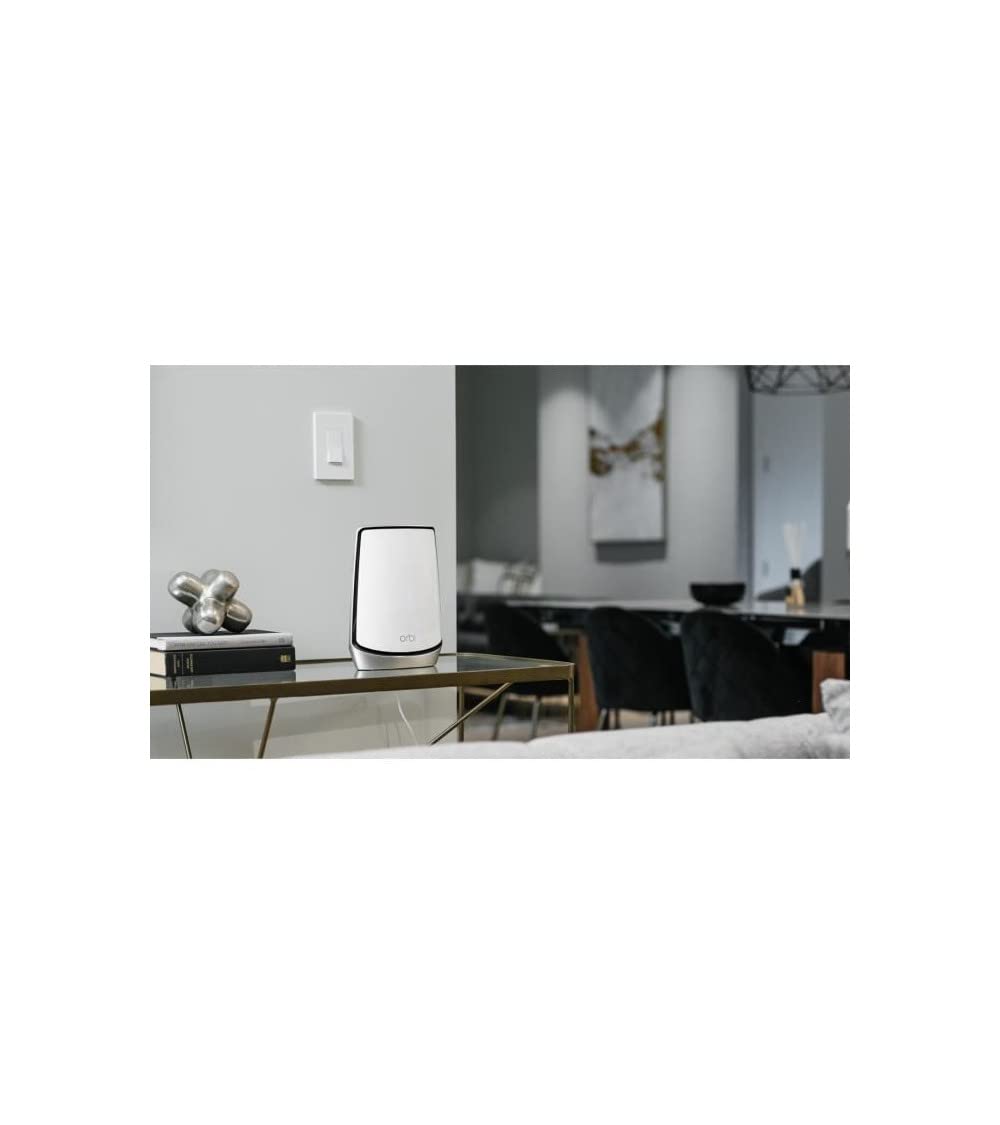 NETGEAR Orbi Sistema Mesh WiFi RBK852 - Router Mesh WiFi 6 con 1 Satélite Extensor - Cobertura WiFi Mesh para toda la casa Tribanda de hasta 460m2 y 100 dispositivos - 11AX AX6000 (Hasta 6Gbps)