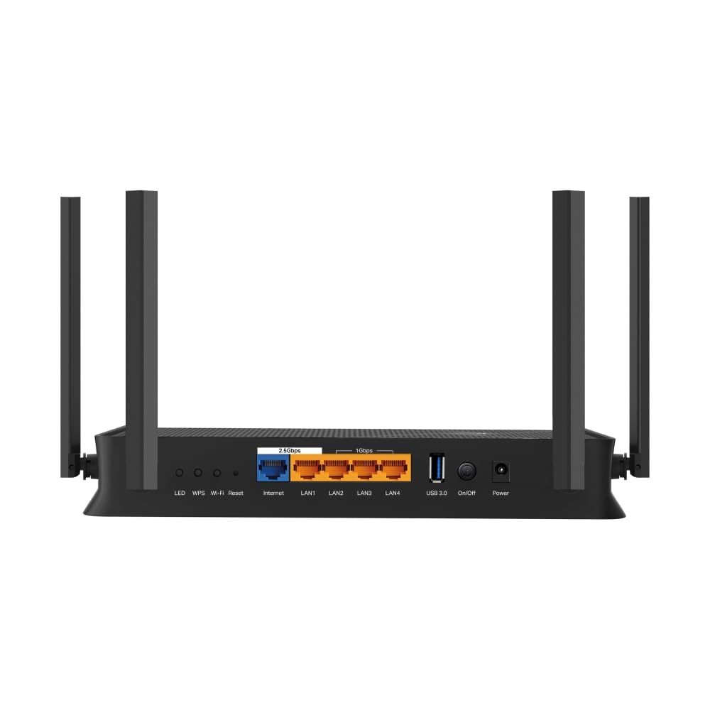 TP-Link BE3600 - Enrutador Wi-Fi 7 de Doble Banda, inalámbrico y cableado, hasta 3.6 Gbps, Puertos Multi-Gigabit 2.5G, MLO, Juegos y transmisión, Compatible con EasyMesh, fácil configuración,