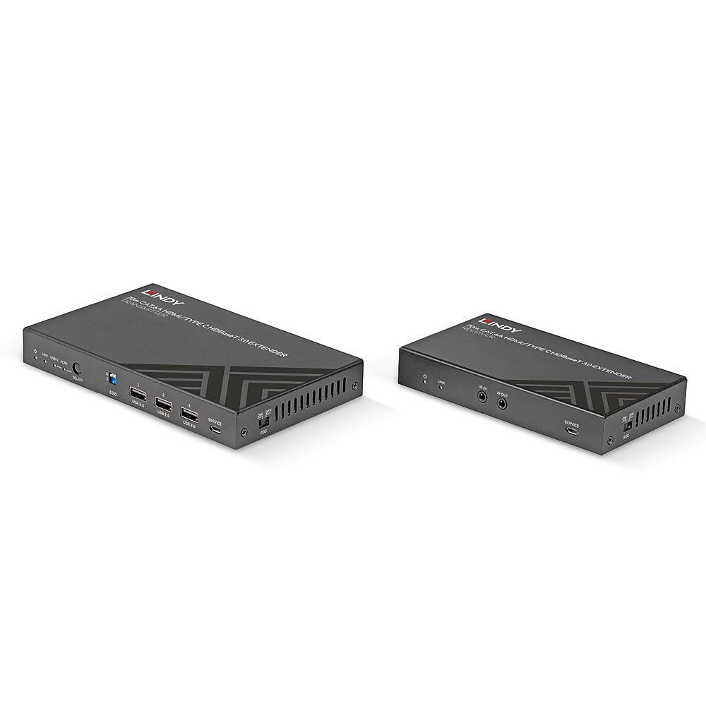 Extensor KVM HDMI 4K60 Cat.6A y Tipo C HDBaseT 3.0 de 70 m