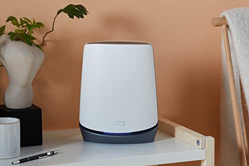 NETGEAR Orbi Router 5G Mesh WiFi 6 TriBanda NBK752 - Router con 1 extensor satélite, Cobertura de hasta 350 m2, 40 dispositivos, AX4200 (hasta 4,2 Gbps)
