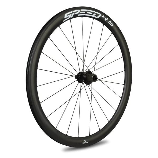 veltec Juego de Ruedas Speed 4.5 19 mm SR Rim Brake Shimano QR, Adultos Unisex, Negro/Blanco, 622-19