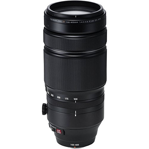 Fujifilm Fujinon XF 100 - 400 mm f/4.5 - 5.6 R OIS WR - Teleobjetivo para Fujifilm con montura X (longitud focal 100 - 400 mm, apertura f/ 4.5 - 5.6 y mínima f/22, tamaño del filtro de 77 mm), negro