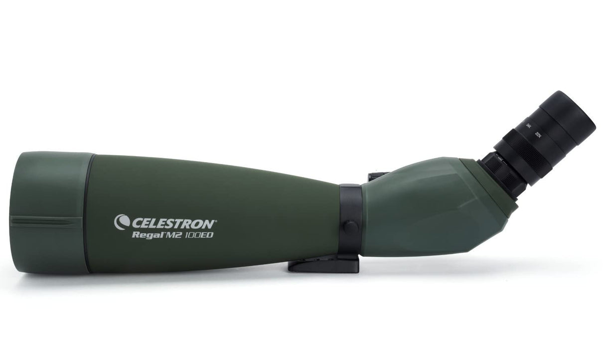 Celestron 52306 Regal M2 22-67x100mm Telescopio telescópico con Zoom en ángulo ED mm con óptica Multicapa, Prisma BaK-4, Cuerpo Ligero de aleación de magnesio y Funda de Transporte Acolchada, Verde