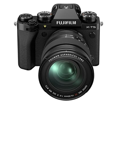 Fujifilm X-T5 Cámara Digital Mirrorless con Objetivo Zoom XF16-80mm/F4 R OIS WR, Negro