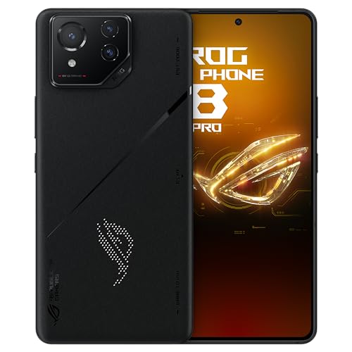 ASUS ROG Phone 8 Pro, EU Official, Phantom Black, 16GB RAM 512GB Memoria, Snapdragon 8 Gen 3, 6.78" AMOLED 165Hz, Cámara de 50MP con Gimbal