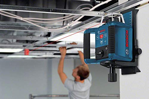Bosch Professional Nivel láser giratorio GRL 300 HV (haz de luz roja, receptor láser LR 1, alcance hasta 300 m de diámetro, en maletín)