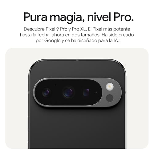 Google Pixel 9 Pro XL - Smartphone Android Desbloqueado con Gemini, Sistema de cámara Trasera Triple, batería con una autonomía de 24 Horas y Pantalla Super Actua de 6,8" - Verde liquen, 256GB