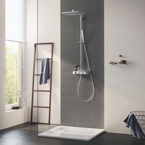 Grohe Euphoria SmartControl System 310 Cube Duo - Sistema de ducha con termostato incorporado, acabado cromado (Ref. 26508000)