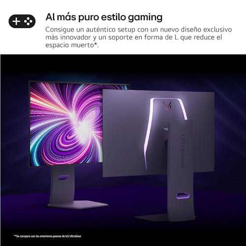 LG 32GS95UE-B.AEU - Monitor Ultragear OLED, 32", (3840x2160), 16:9, 1200000:1, 240 Hz, 0,03ms, G-Sync, FreeSync Premium Pro, Antideslumbrante, Curvatura Óptima, Tecnología MLA+, Negro