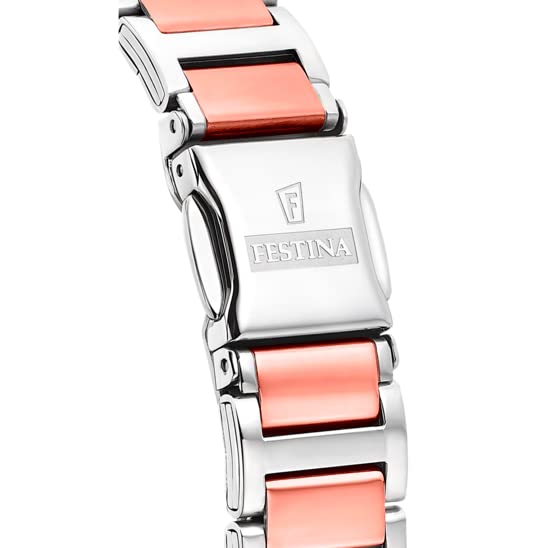 FESTINA Reloj Analógico para Mujer de Cuarzo con Correa en Acero Inoxidable F16937/E