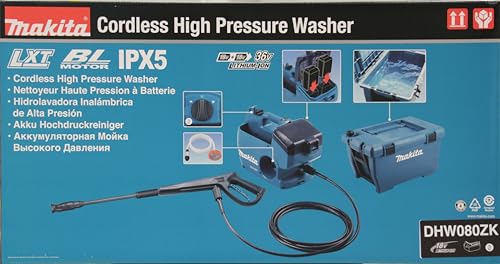 Hidrolimpiadora de agua fría 18Vx2 80bar 50L BL marca Makita