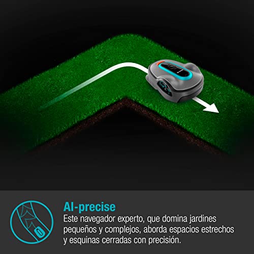 Gardena SILENO life: robot cortacésped para superficies de hasta 750m², función EasyPassage, inclinaciones de hasta el 30%, silencioso (15101-34)