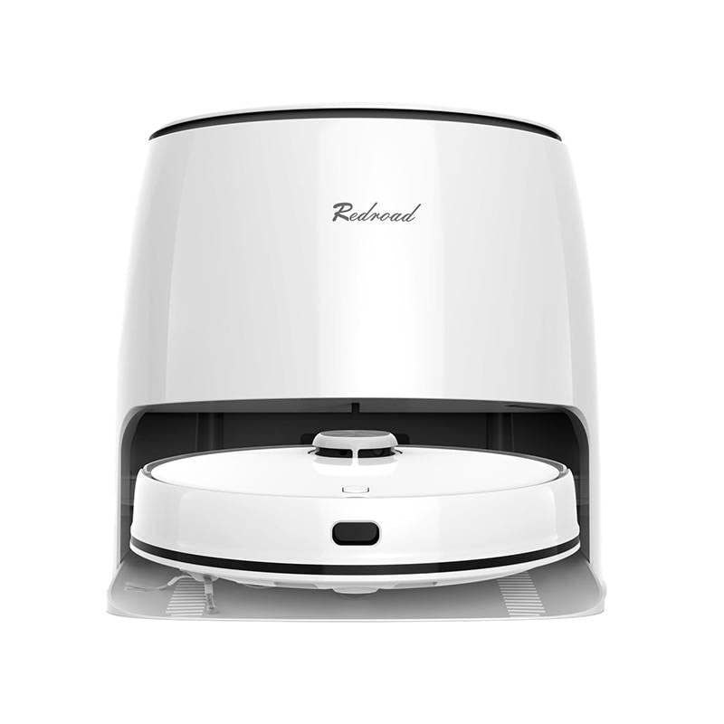 Redroad G10 Robot Aspirador con función de Limpieza, Robot Aspirador con Base autolimpiante, fregona automática, Limpieza con Agua electrolizada, depósito de Agua de 4,5 l y depósito de Aguas