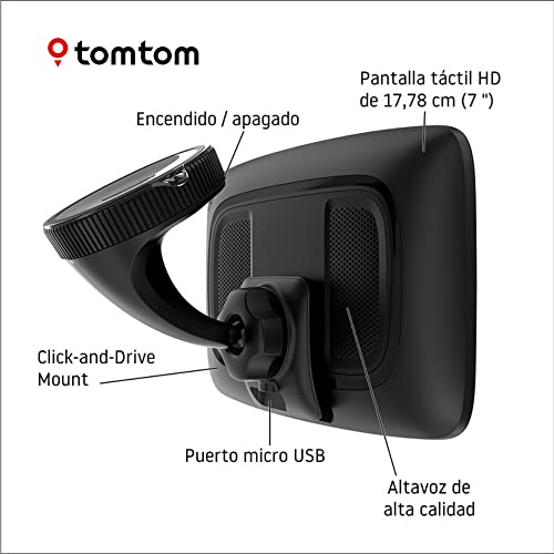TomTom GPS Navegador para caravanas y Autocaravanas y PDI Go Camper MAX con Pantalla HD de 7"