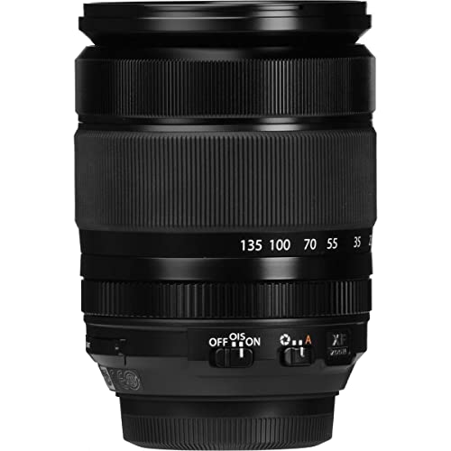 Fujifilm Fujinon - XF18-135mm F3.5-5.6 R OIS WR (Distancia Focal 18-135mm, Apertura f/3.5-5.6, Zoom óptico 7.5X,estabilizador óptico, diámetro: 67 mm), Negro