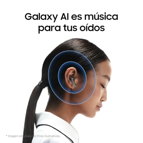 Samsung Galaxy Buds3 + Cargador - Auriculares Inalámbricos, Cancelación de Ruido, Bluetooth, Audio 360, Blanco (Versión Española)