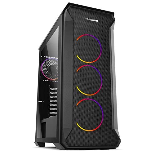 Torre ATX con iluminación ARGB, Panel Lateral acrílico, ventilación eficiente; Ideal para Construir PCs Personalizadas y de Alto Rendimiento.