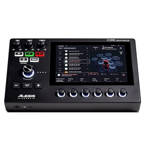 Alesis Strata Core - Kit de Batería Electronica con Pantalla Táctil, Platillos de triple zona, hi-hat magnético activo y parches de malla de doble zona