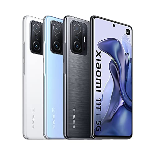 Xiaomi 11T 5G – Smartphone 8+256GB, 6.6 Pulgadas 120Hz AMOLED Pantalla Plana, MediaTek Dimensity 1200-Ultra, 108MP Pro Grado cámara, 5000mAh, Gris meteorito (versión + 2 años de garantía)