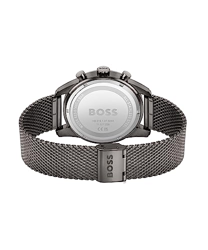 BOSS Reloj Cronógrafo de Cuarzo para Hombre con Correa de Malla de Acero Inoxidable Gris - 1513837