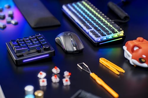 Glorious Gaming Model O 2 Wireless Ratón gaming inalámbrico - Híbrido 2,4 GHz y Bluetooth, 68g superligero, gran batería, sensor PPP 26K, RGB, ambidiestro, 6 botones, deslizadores de PTFE - Negro
