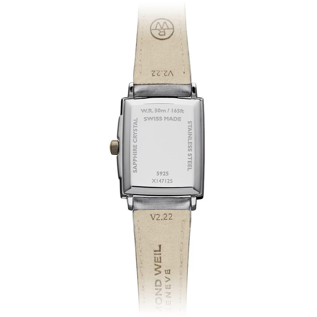 Raymond Weil Reloj Analógico para Mujer'S de Cuarzo Suizo con Correa en Cuero 5925-SC5-00995