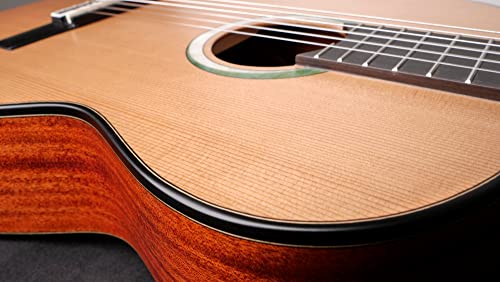 ARTESANO Guitarra de concierto Nuevo Verde, maciza, funda blanda