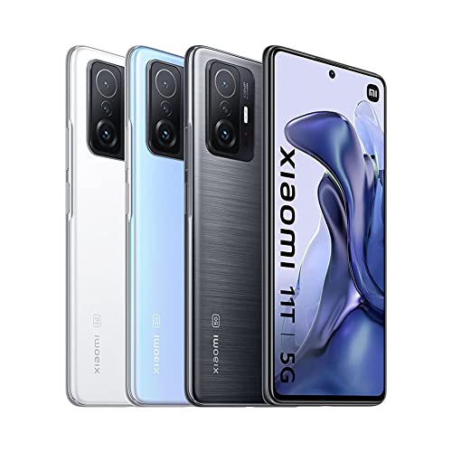 Xiaomi 11T 5G - Smartphone 8+256 GB, 6,67" AMOLED flat DotDisplay de 120 Hz, MediaTek Dimensity 1200-Ultra, cámara PRO de 108 MP, 5000 mAh, Gris Meteorito (Versión ES)